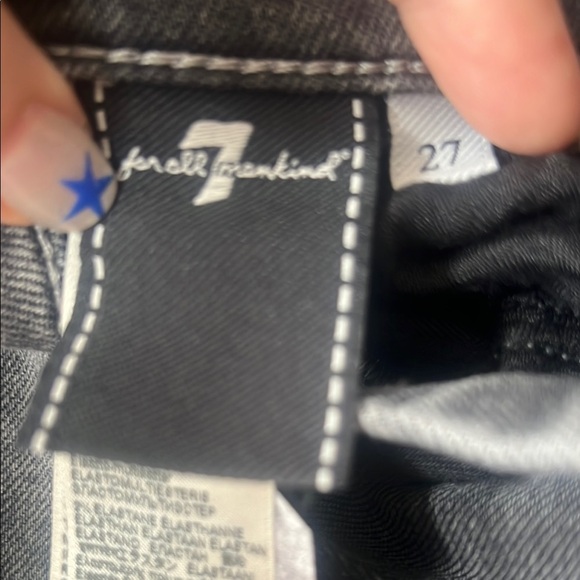7 For All Mankind | Gray Straight Leg Jeans | size 27 - Picture 5 of 6